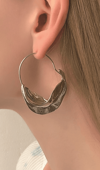 Alina Irregular Leaf Earrings