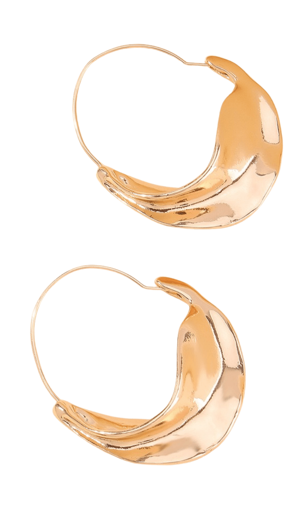 Alina Irregular Leaf Earrings