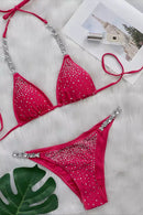 Kaona Rose Red Diamante Bikini