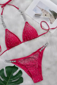 Kaona Rose Red Diamante Bikini
