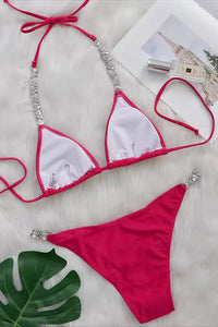 Kaona Rose Red Diamante Bikini