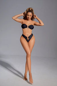 Aoife Black Metal Bikini