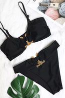 Aoife Black Metal Bikini