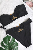 Aoife Black Metal Bikini