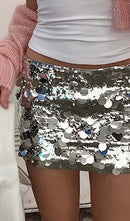 Destiny Low Rise Sequin Mini Skirt
