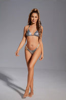 Oliay Black Snake Pattern Bikini