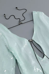 Louisa Teal Sequin Maxi Dress