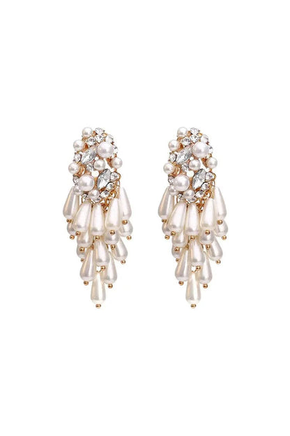 Vala Pearl Tassel Earrings