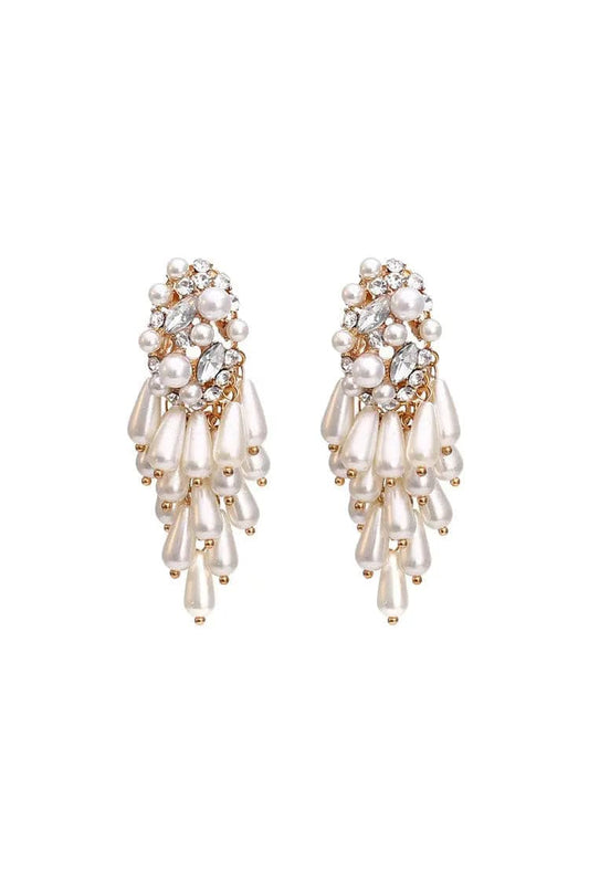 Vala Pearl Tassel Earrings
