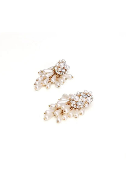 Vala Pearl Tassel Earrings