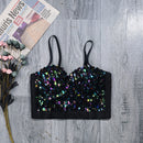 Eliza Sequin Crop Top
