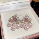 Arianna Pearl Earring In Pink