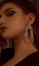Sloane Oval Tassel Earrings