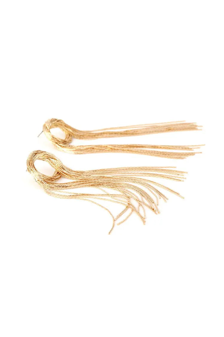 Lili Golden Tassel Earrings