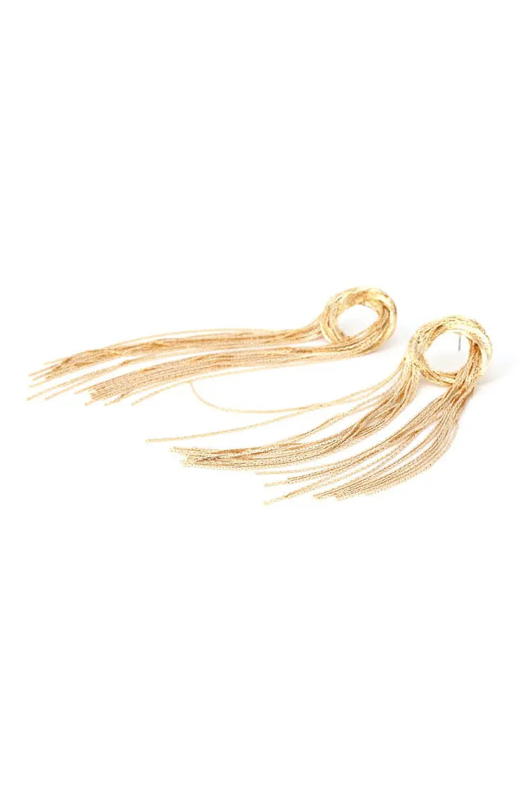 Lili Golden Tassel Earrings