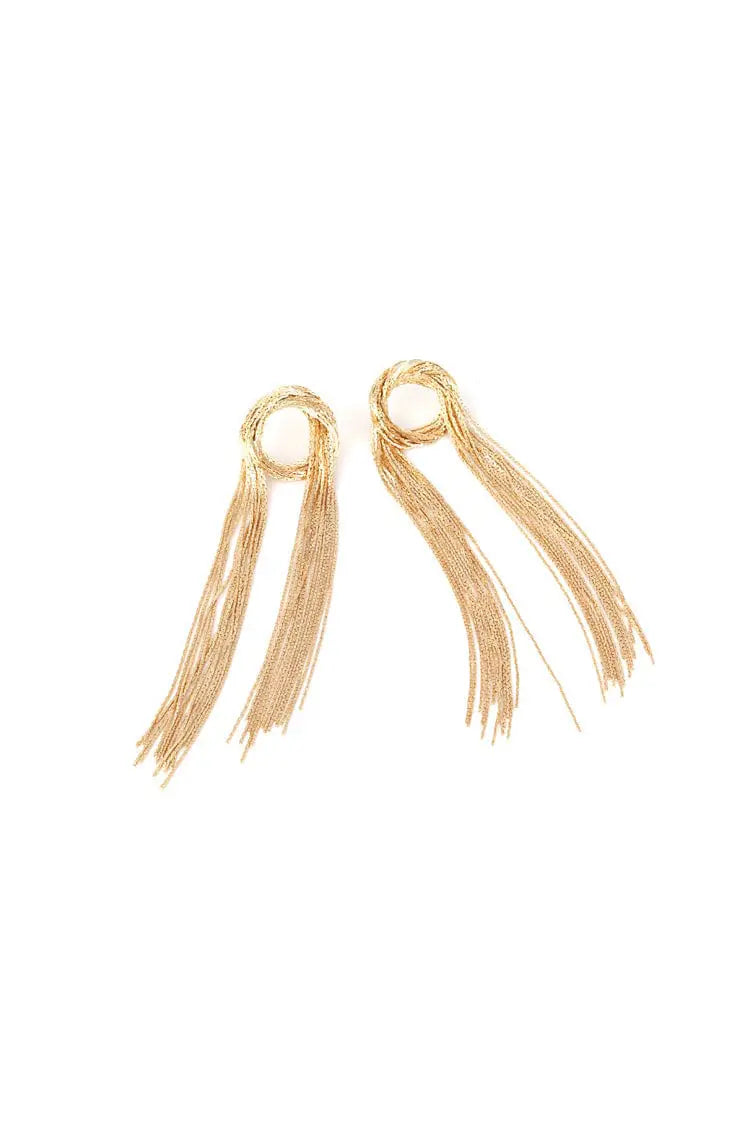 Lili Golden Tassel Earrings