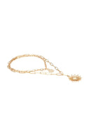 Diliro Golden Sun Clavicle Necklace