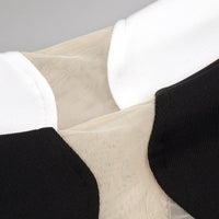 Nyellie Scalloped Mesh Insert Maxi Dress In Black