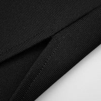 Nyellie Scalloped Mesh Insert Maxi Dress In Black