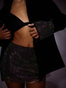 Gili Mesh Diamond Long Sleeve Blazer