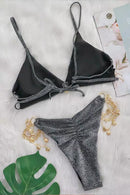 Tinnie Black Metal Chain Bikini