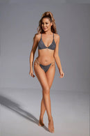 Tinnie Black Metal Chain Bikini