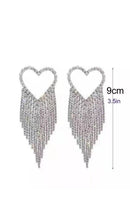 Logan Rhinestone Tassel Earrings