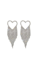 Logan Rhinestone Tassel Earrings