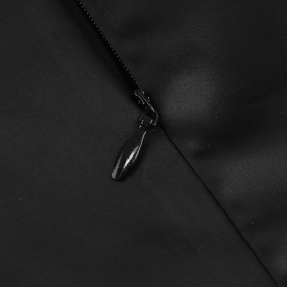 Nauova High-Low Hemline Dress In Black