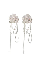 Ariah White Butterfly Orchid Earrings