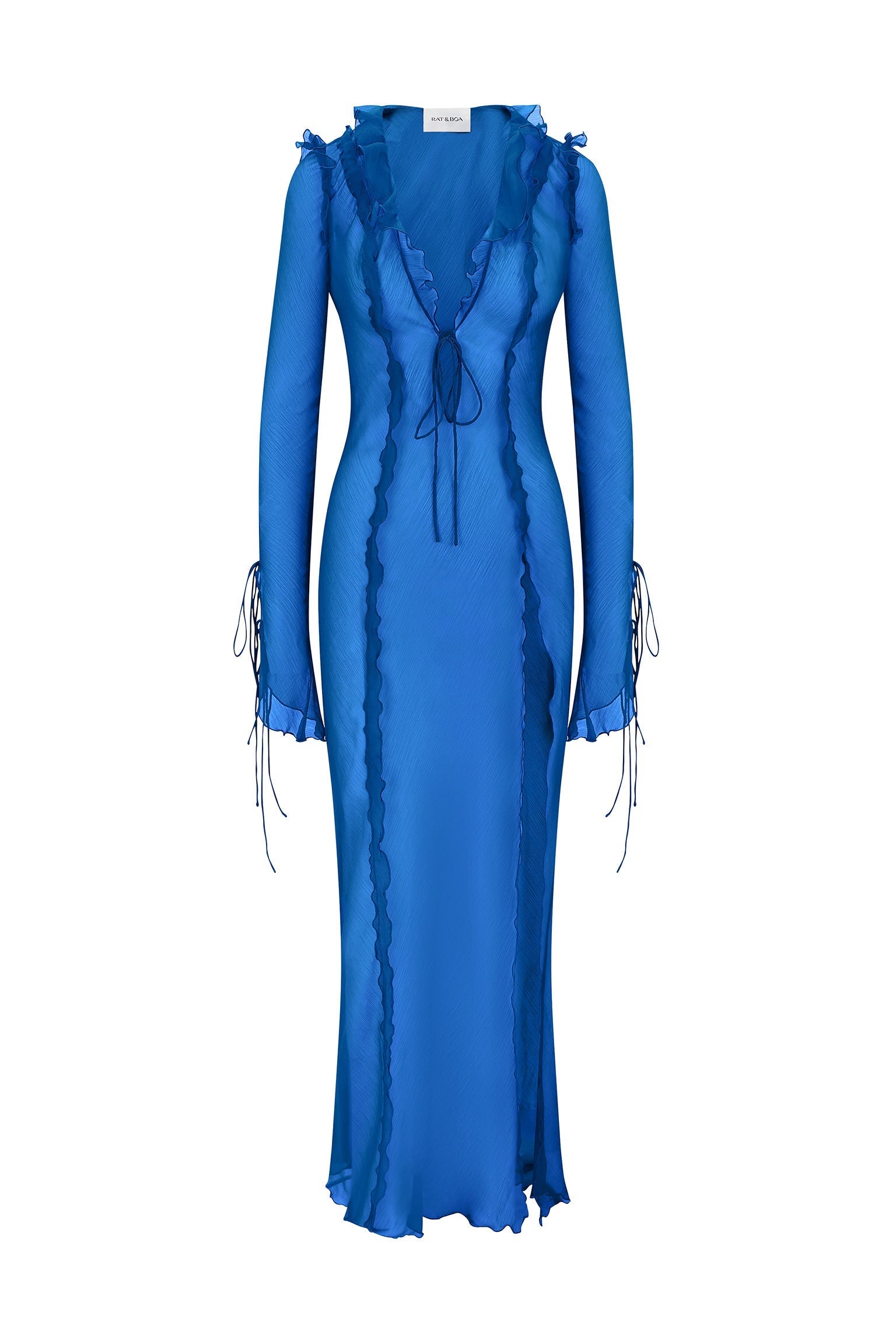 long sleeve split maxi dress Lantern Long Sleeve Split Tulle Maxi Bridesmaid Dress
