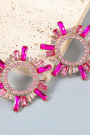 Athena Crystal Hoop Earrings