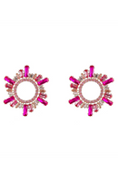 Athena Crystal Hoop Earrings