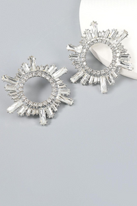 Athena Crystal Hoop Earrings