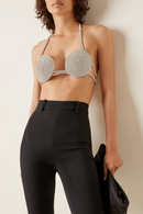 Olga Spiral Crystal Bustier Top