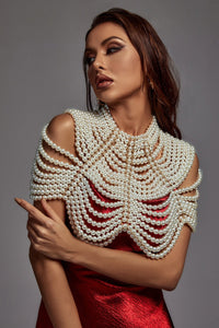 Abbey Pearl Shawl Top